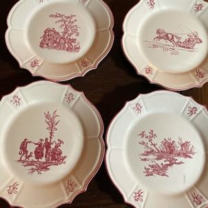 Niderviller salad plates from France